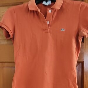 Lacoste Orange Polo Shirt
